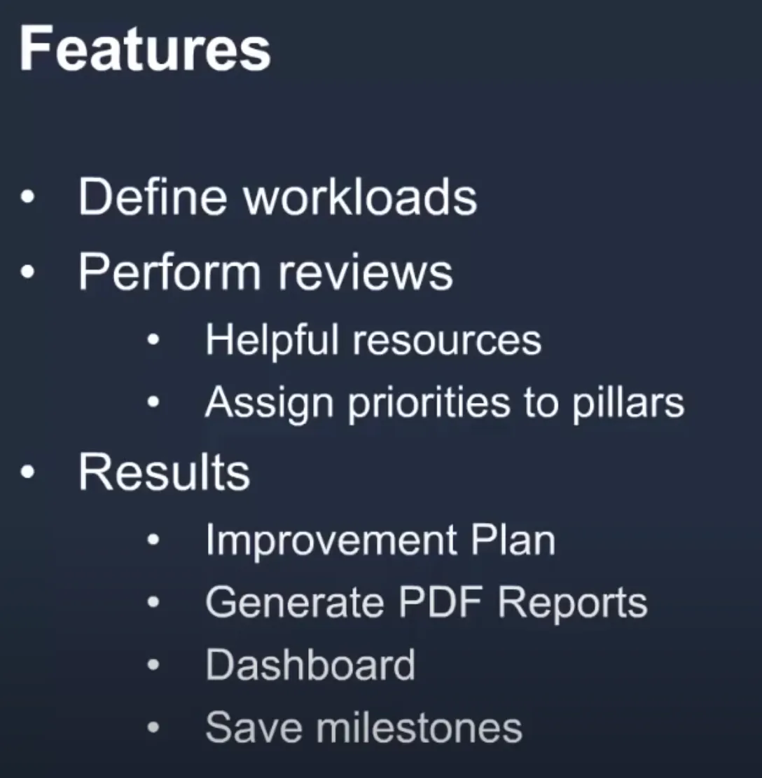 WA Tool Features